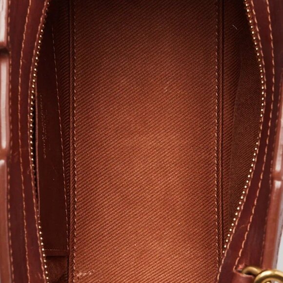 Yves Saint Laurent Natural Raffia and Calfskin Leather Toy Monogram Cabas Bag - Picture 10 of 12